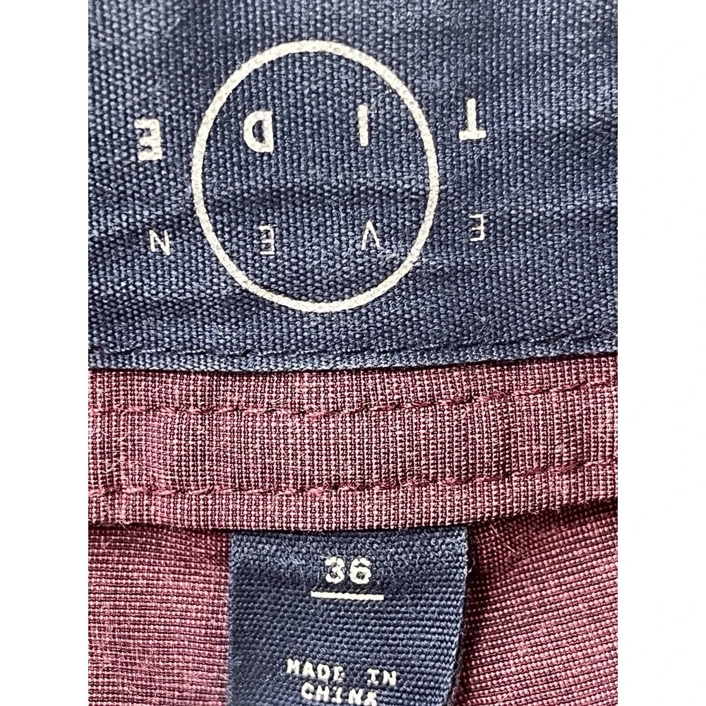 Even Tide Generation Hybrid Shorts Maroon Burgundy‎ Heather Mens 36 Golf Casual